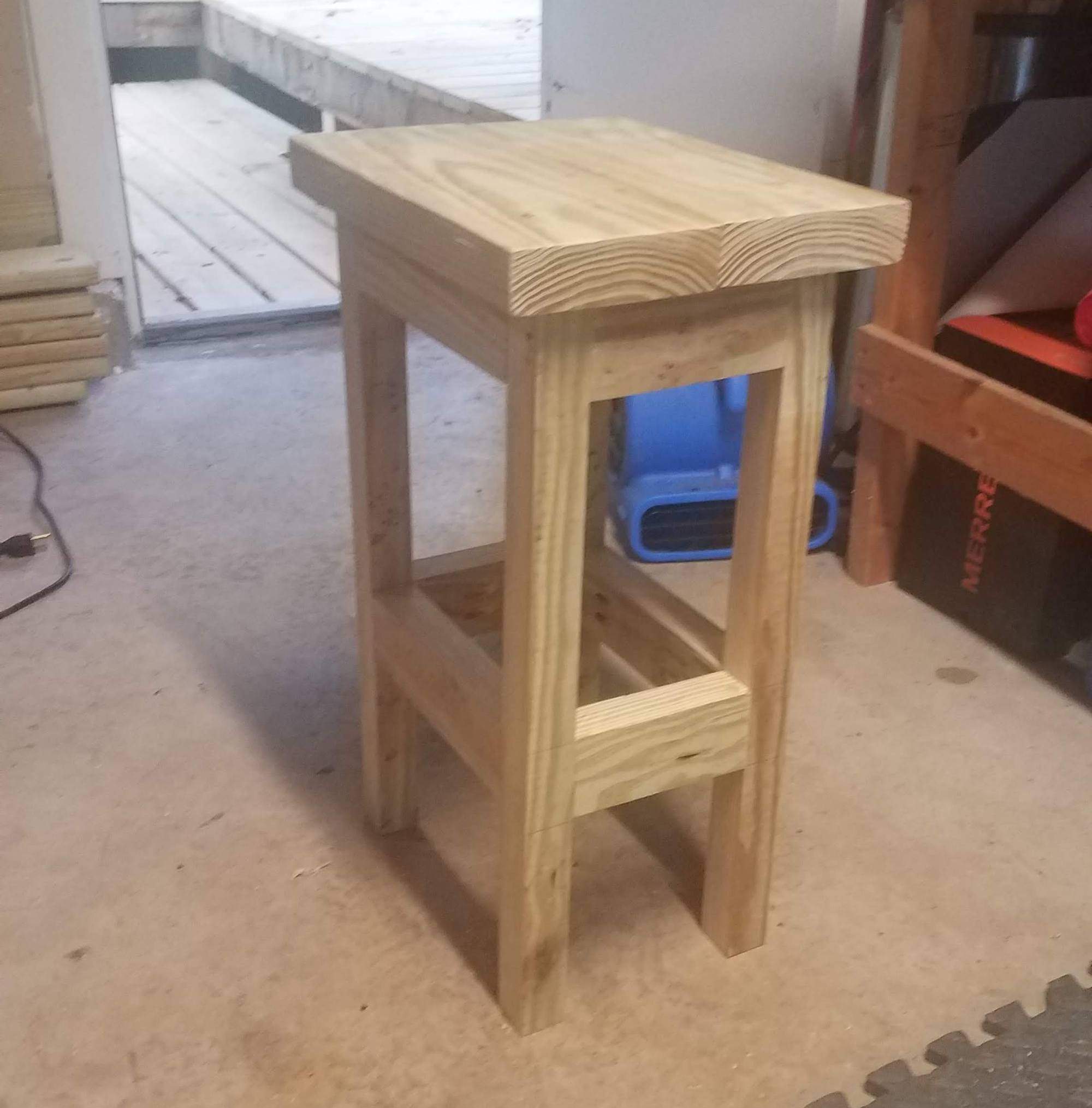 stool, low angle