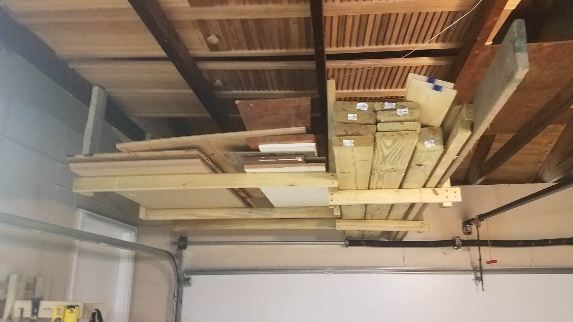 overhead wood storage