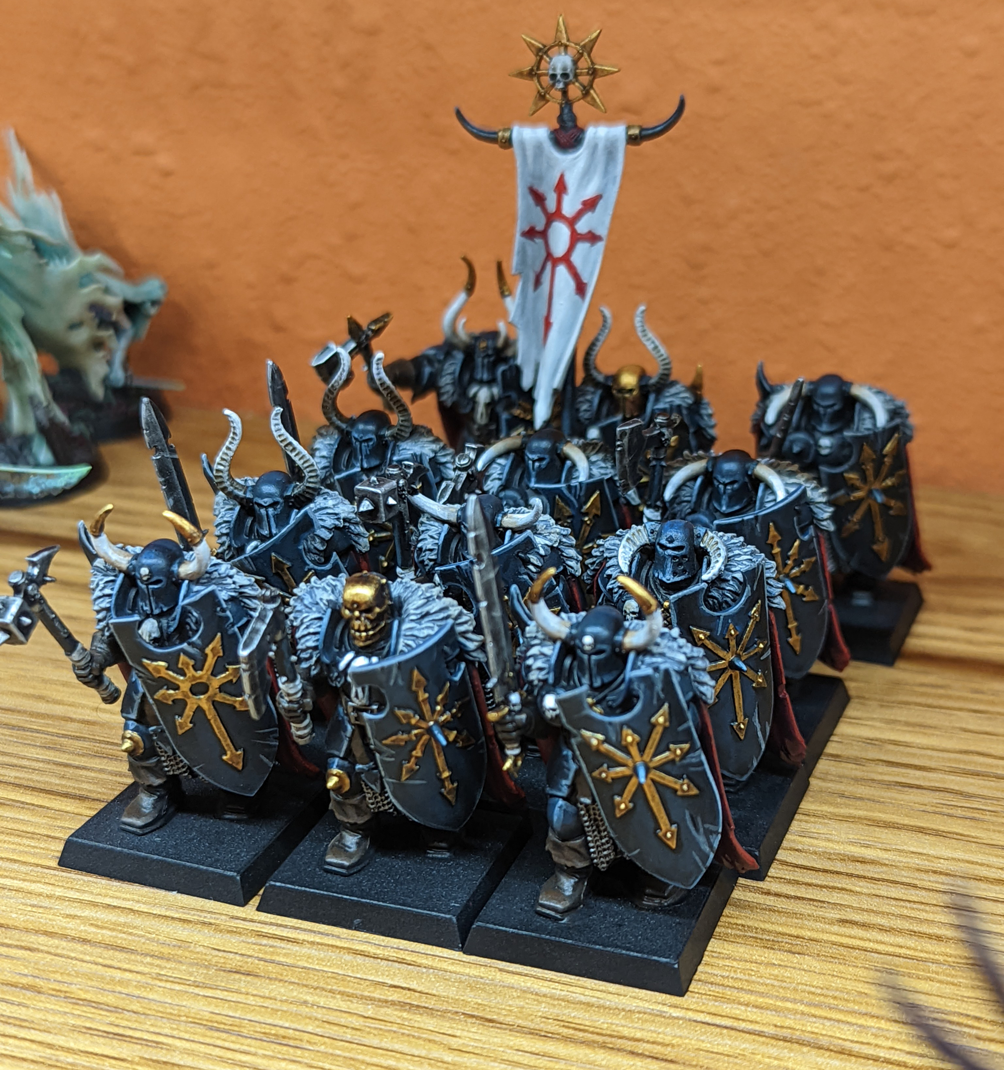 A unit of Chaos Warriors
